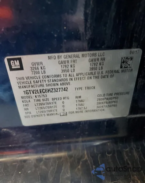 1GTV2LEC6HZ327742